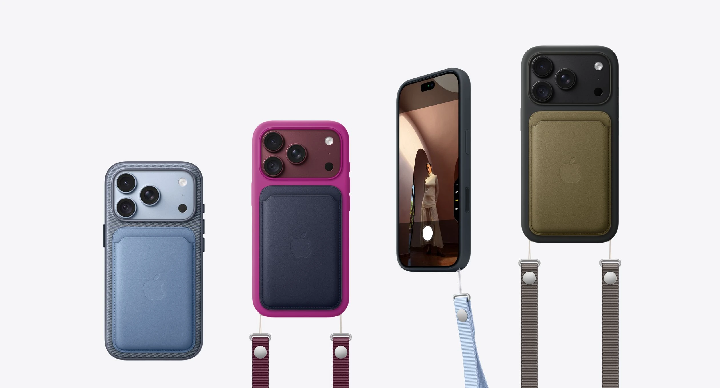 A selection of iPhone cases, wallets and straps